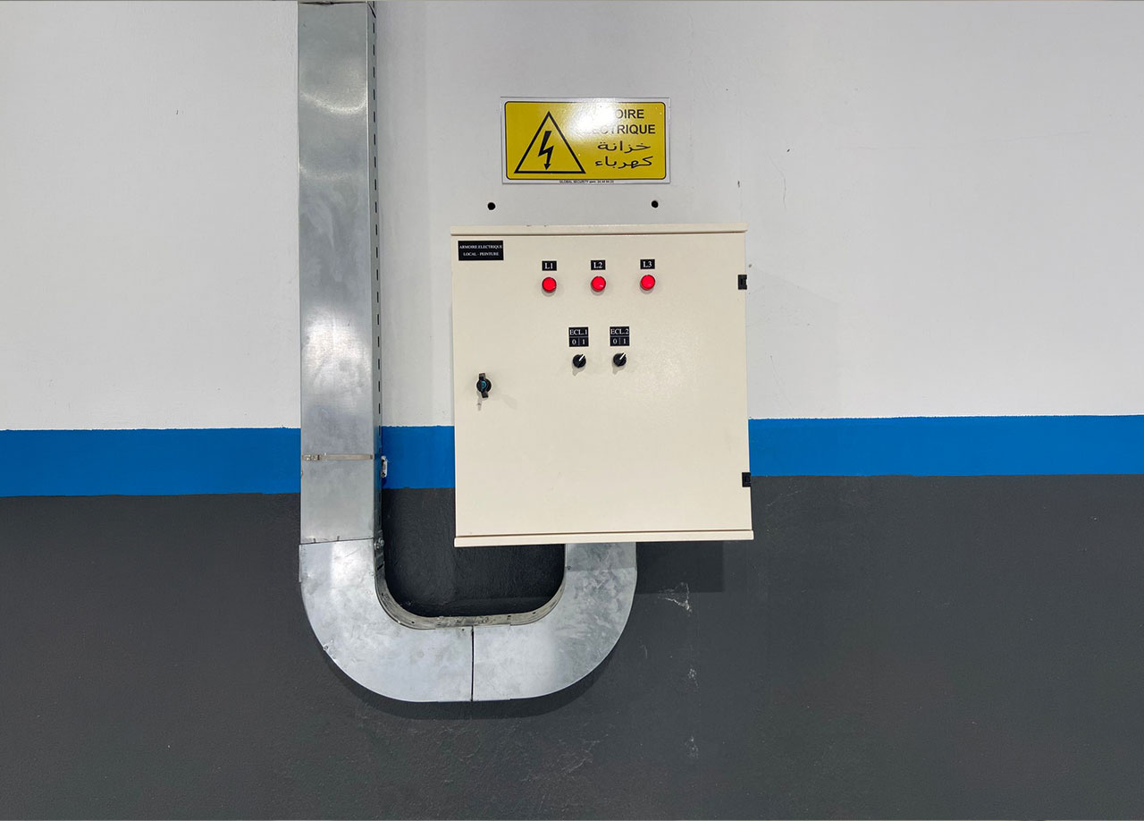 Installation industrielle vue d'ensemble